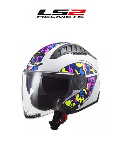 LS2 헬멧 OF600 COPTER CRISPY WHITE H-V YELLOW