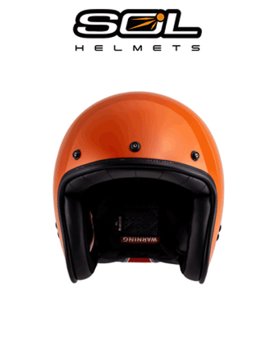 SOL AO-1 썬셋 오렌지 클래식 헬멧